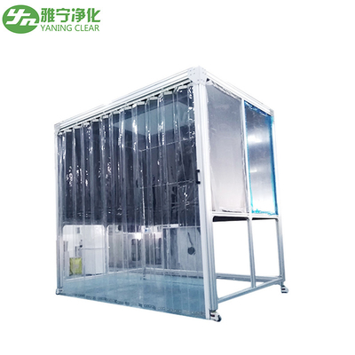 帯電防止カーテンのドアが付いているPMMA Hardwallの薬剤の重量を量るブース