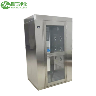 Yaning GMP ステンレス スチール クリーンルーム エア シャワー 22-27m / S の空気速度と 380V / 50Hz 機器の電力パラメータ